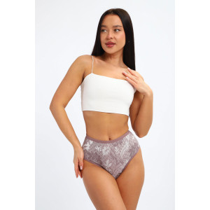 Трусы женские №45062 кулирка с лайкрой (р-ры: 48-52) капучино