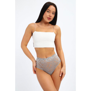 Трусы женские №45061 кулирка с лайкрой (р-ры: 48-52) серый