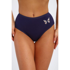 Трусы женские №28618 лапша (р-ры: 48-52) синий