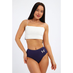 Трусы женские №28618 лапша (р-ры: 48-52) синий