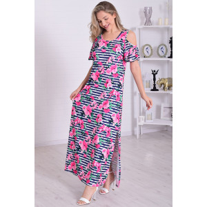 Платье женское 4114а масло (р-ры: 46-56) розовый