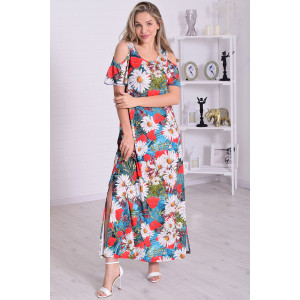 Платье женское 4114д масло (р-ры: 46-56) индиго