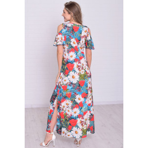 Платье женское 4114д масло (р-ры: 46-56) индиго