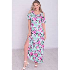 Платье женское 4114г масло (р-ры: 46-56) ментол