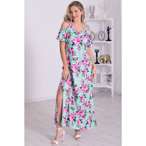 Платье женское 4114г масло (р-ры: 46-56) ментол