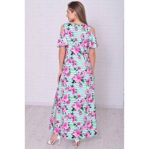 Платье женское 4114г масло (р-ры: 46-56) ментол