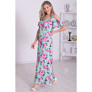 Платье женское 4114г масло (р-ры: 46-56) ментол