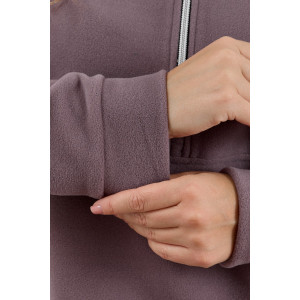 Костюм двойка женский М-973 флис (р-ры: 44-58) дымка