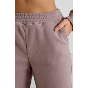 Костюм двойка женский М-973 флис (р-ры: 44-58) какао