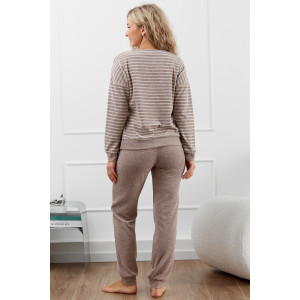 Костюм двойка женский М-1009 махра (р-ры: 44-58) кофе