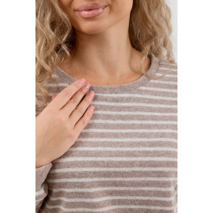 Костюм двойка женский М-1009 махра (р-ры: 44-58) кофе