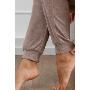 Костюм двойка женский М-1009 махра (р-ры: 44-58) кофе