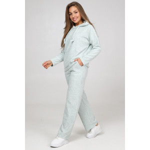 Костюм двойка женский М-959 махровая лапша (р-ры: 44-54) мята