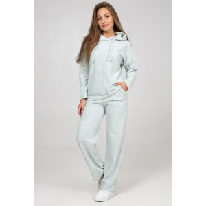 Костюм двойка женский М-959 махровая лапша (р-ры: 44-54) мята