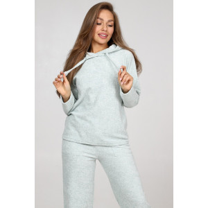 Костюм двойка женский М-959 махровая лапша (р-ры: 44-54) мята