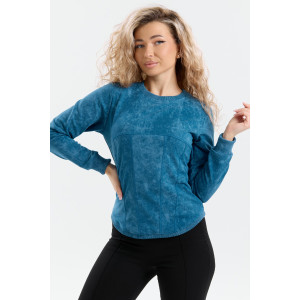 Толстовка женская ТЖ-17 футер варёнка (р-ры: 44-54) петроль