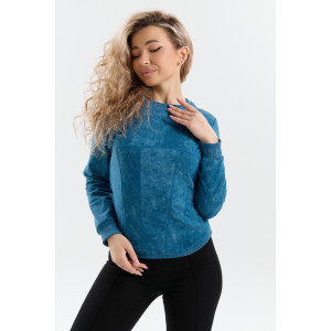 Толстовка женская ТЖ-17 футер варёнка (р-ры: 44-54) петроль