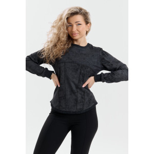 Толстовка женская ТЖ-17 футер варёнка (р-ры: 44-54) черный