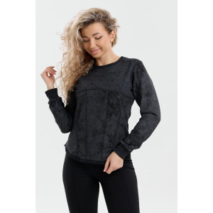 Толстовка женская ТЖ-17 футер варёнка (р-ры: 44-54) черный