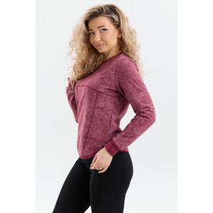 Толстовка женская ТЖ-17 футер варёнка (р-ры: 44-54) марсала