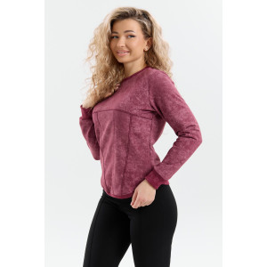 Толстовка женская ТЖ-17 футер варёнка (р-ры: 44-54) марсала