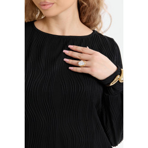 Платье женское П-050 гофре-жаккард (р-ры: 46-56) черный