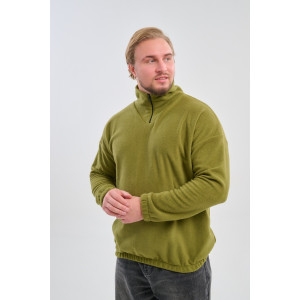 Толстовка мужская №88525 флис (р-ры: 42-56) хаки