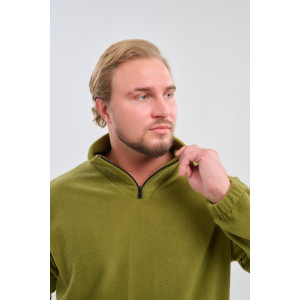 Толстовка мужская №88525 флис (р-ры: 42-56) хаки