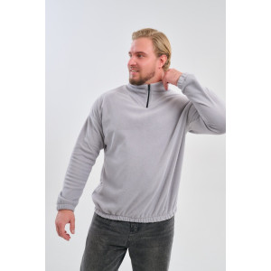 Толстовка мужская №88525 флис (р-ры: 42-56) серый