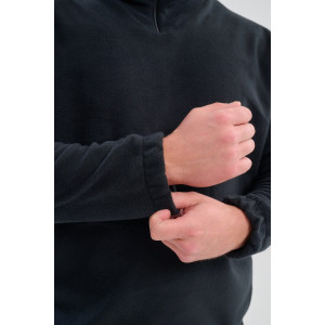 Толстовка мужская №88525 флис (р-ры: 42-56) черный