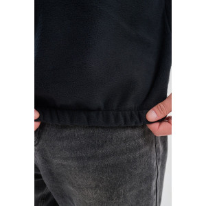 Толстовка мужская №88525 флис (р-ры: 42-56) черный