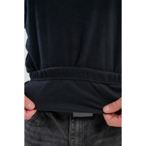 Толстовка мужская №88525 флис (р-ры: 42-56) черный