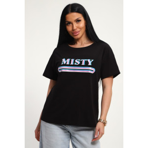 Футболка женская №85652 кулирка (р-ры: 46-56) черный