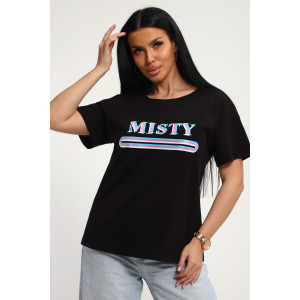 Футболка женская №85652 кулирка (р-ры: 46-56) черный