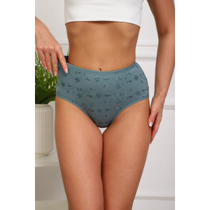 Трусы женские №64944 хлопок стрейч (р-ры: 46-50) зеленый