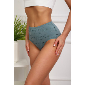 Трусы женские №64944 хлопок стрейч (р-ры: 46-50) зеленый