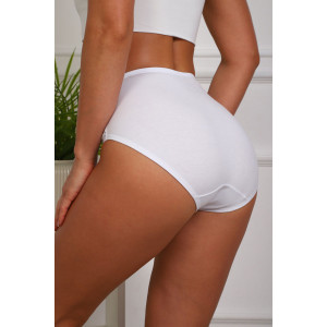 Трусы женские №64944 хлопок стрейч (р-ры: 46-50) белый