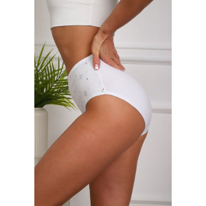 Трусы женские №64944 хлопок стрейч (р-ры: 46-50) белый