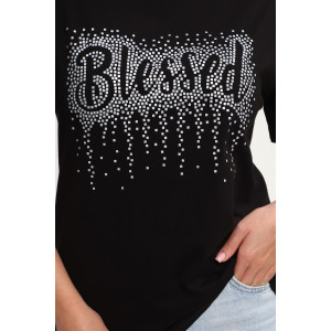 Футболка женская №85654 кулирка (р-ры: 46-56) черный