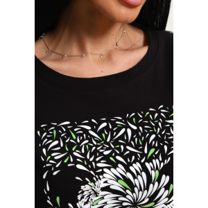 Футболка женская №85651 кулирка (р-ры: 46-56) черный