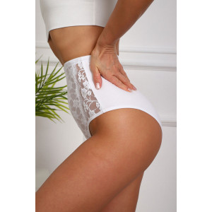 Трусы женские №64943 хлопок стрейч (р-ры: 58-62) белый