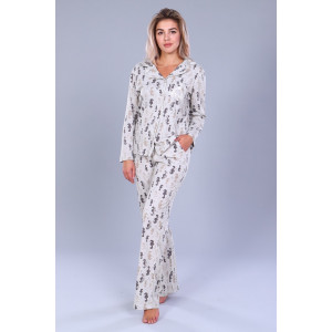 Пижама женская ТК-252.сер кулирка (р-ры: 46-56) серый