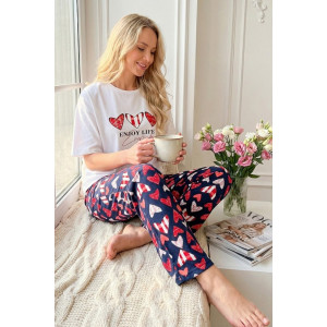 Пижама женская 0863-18 кулирка (р-ры: 46-56) белый