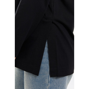 Лонгслив женский №26014 кулирка с лайкрой (р-ры: 44-58) черный