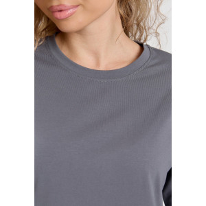 Лонгслив женский №26014 кулирка с лайкрой (р-ры: 44-58) графит