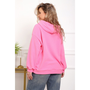 Толстовка женская №18061 флис (р-ры: 42-52) розовый