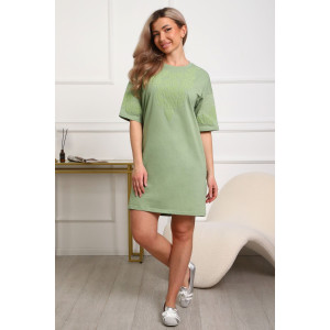 Туника женская №29533 кулирка (р-ры: 46-56) оливковый Туника женская №29533 кулирка (р-ры: 46-56) оливковый