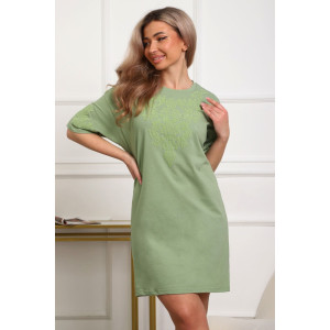 Туника женская №29533 кулирка (р-ры: 46-56) оливковый Туника женская №29533 кулирка (р-ры: 46-56) оливковый