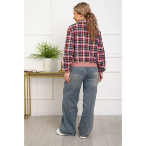 Рубашка женская №1109 фуле (р-ры: 44-52) красный