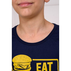 Пижама детская "ПижКл" кулирка (р-ры: 134-176) синий